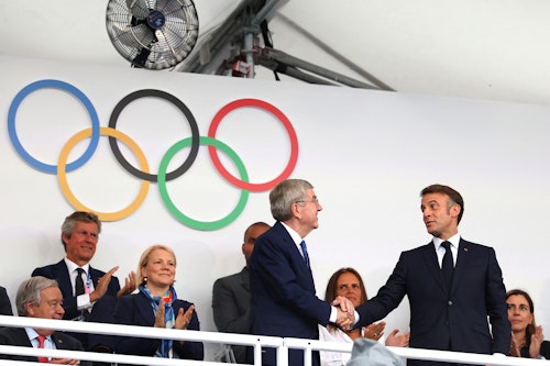 French president declares the Games open 