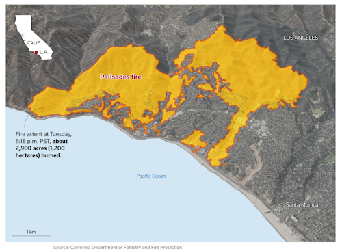 How the wildfires spread
