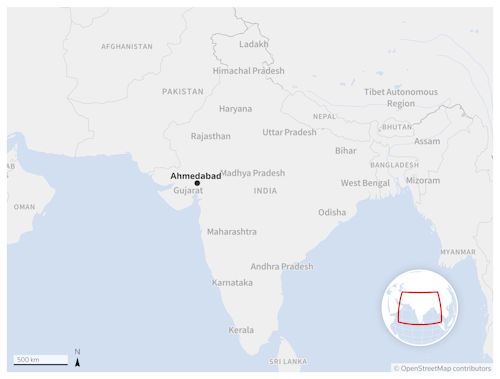 ¿Dónde está Ahmedabad?