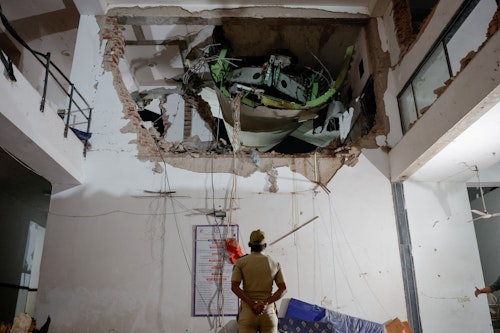 Fotos: Restos no local do acidente