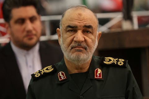 عکس آرشیو: سرلشکر حسین سلامی، فرمانده کل سپاه پاسداران انقلاب اسلامی در تهران، ۳ ژانویه ۲۰۲۳.
