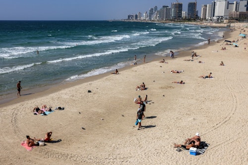Praia em Tel Aviv