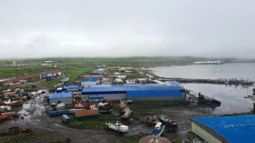 Edifícios submersos na Rússia 