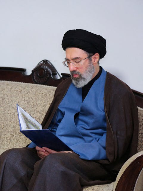 مجتبی خامنه‌ای در تهران، ایران، ۱ اکتبر ۲۰۲۴.