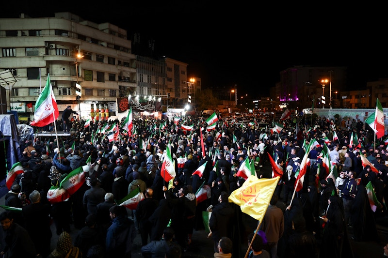 People gather in Tehran