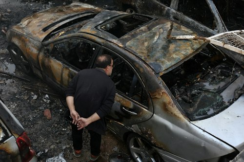 Scenes from Beirut on Wednesday