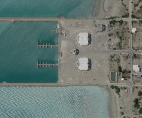 Satellite images show damage to Iranian port building